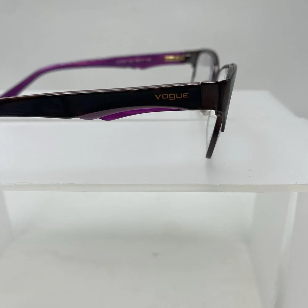 Vogue Eyeglasses FRAMES ONLY VO3918 Cat Eye 52-17-135 Black Purple 246